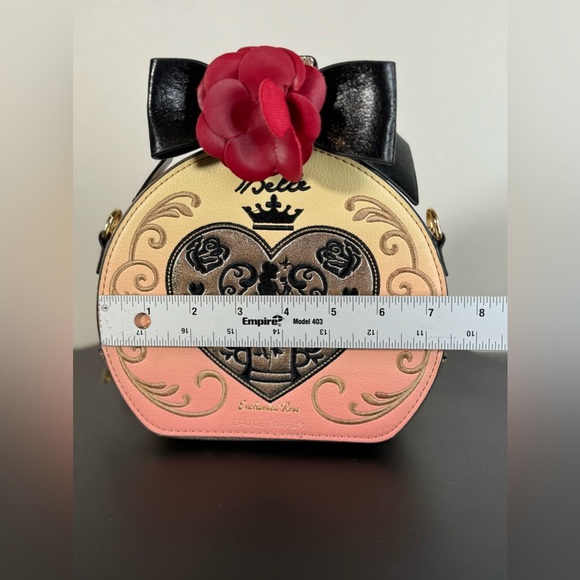 Danielle Nicole Disney Beauty and the Beast Belle Pink Crossbody Bag - Picture 11 of 13